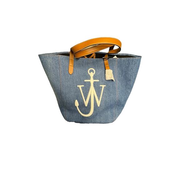 JW Anderson NWT Denim Belt Tote Bag in Blue - Picture 6 of 16